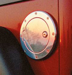 All Sales - All Sales Billet Fuel Door - Polished with Lock - 6040PL