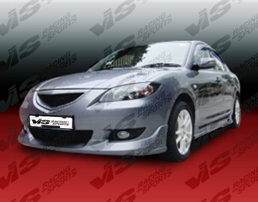 Mazda 3 4DR VIS Racing K Speed Front Bumper - 04MZ34DKSP-001