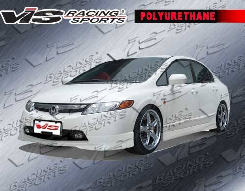 VIS Racing - Honda Civic 4DR VIS Racing Techno R-1 Front Lip - 06HDCVC4DTNR1-011P