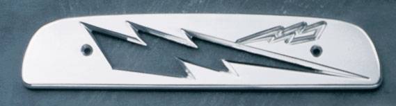 All Sales - All Sales Third Brake Light Cover - Lightening Bolt Design - Polished - 74002P