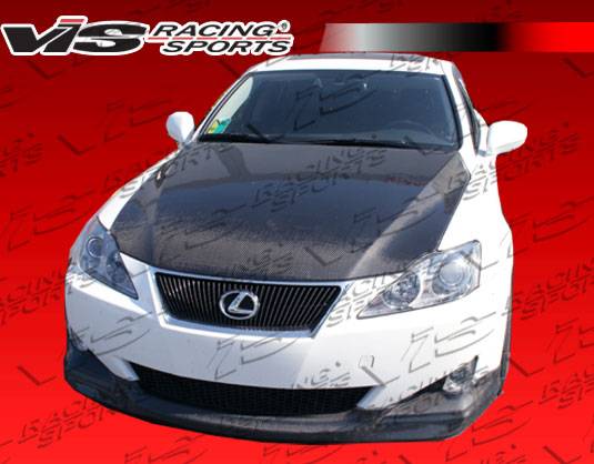 VIS Racing - Lexus IS VIS Racing Techno-R Carbon Fiber Lip - 06LXIS34DTNR-011C