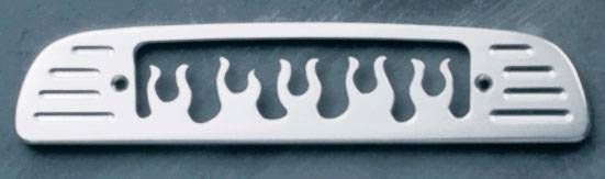 All Sales - All Sales Third Brake Light Cover - Flame Design - Polished - 74015P