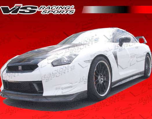 VIS Racing - Nissan Skyline VIS Racing Godzilla Front Lip - Dry Carbon Fiber - 09NSR352DGOD-011D