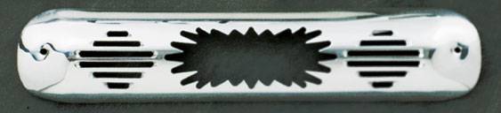 All Sales - All Sales Third Brake Light Cover - Blast Design - Polished - 94012P