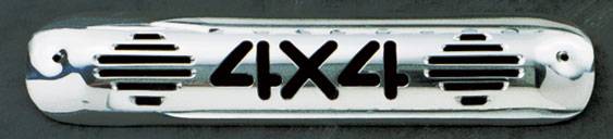 All Sales - All Sales Third Brake Light Cover - 4X4 Design - Polished - 94014P