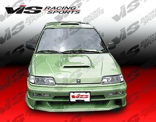 VIS Racing - Honda CRX VIS Racing Xtreme Front Bumper - 88HDCRXHBEX-001