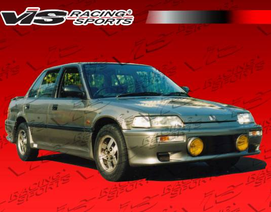 VIS Racing - Honda Civic 4DR VIS Racing Techno R Front Bumper - 88HDCVC4DTNR-001