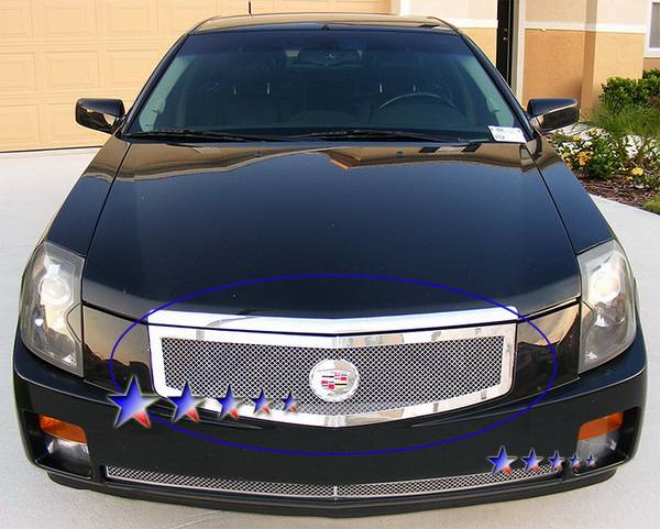 APS - Cadillac CTS APS Wire Mesh Grille - Upper - Stainless Steel - A75368T