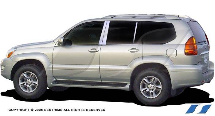 SES Trim - Lexus GX SES Trim Pillar Post - 304 Mirror Shine Stainless Steel - 6PC - P106