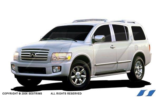 SES Trim - Infiniti QX56 SES Trim Pillar Post - 304 Mirror Shine Stainless Steel - 6PC - P109