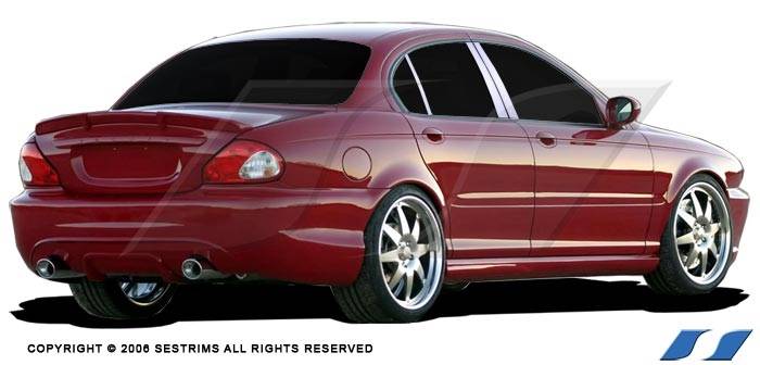 SES Trim - Jaguar X Type SES Trim Pillar Post - 304 Mirror Shine Stainless Steel - 6PC - P118