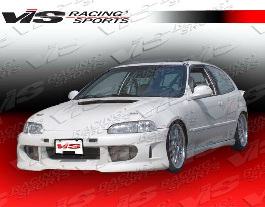 VIS Racing - Honda Civic 2DR & HB VIS Racing Servo Front Bumper - 92HDCVC2DSV-001