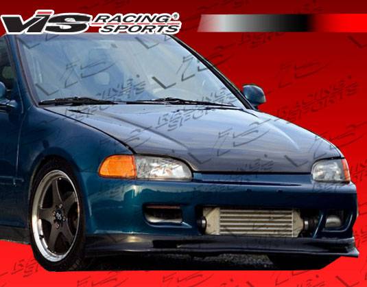 VIS Racing. - Honda Civic 2DR & HB VIS Racing Techno R Front Lip - 92HDCVC2DTNR-011