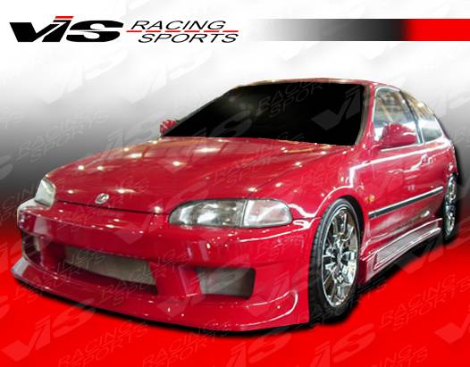VIS Racing - Honda Civic 2DR & HB VIS Racing V Speed Front Bumper - 92HDCVC2DVSP-001