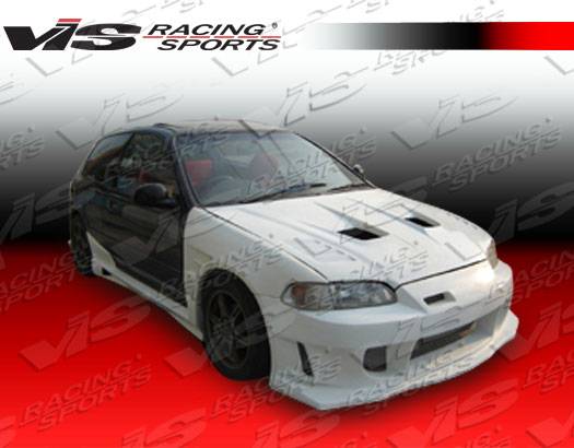 VIS Racing - Honda Civic 2DR & HB VIS Racing Wings Front Bumper - 92HDCVC2DWIN-001