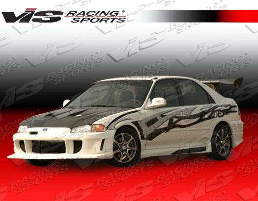 VIS Racing - Honda Civic 4DR VIS Racing Wings Front Bumper - 92HDCVC4DWIN-001