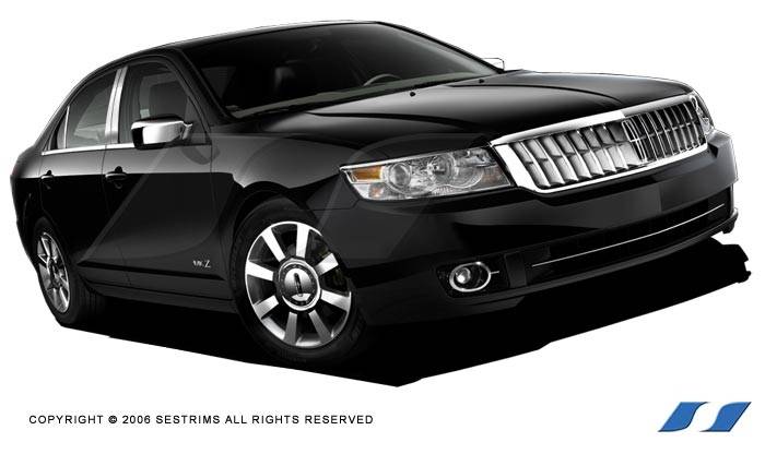 SES Trim - Lincoln Zephyr SES Trim Pillar Post - 304 Mirror Shine Stainless Steel - 6PC - P147