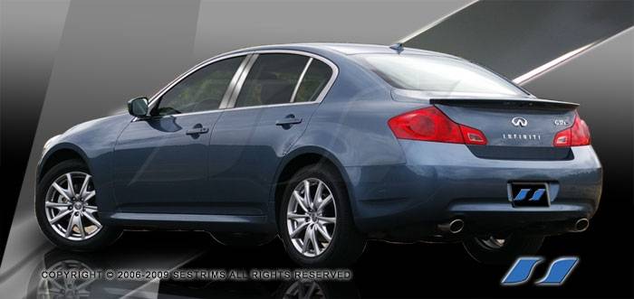 SES Trim - Infiniti G35 SES Trim Pillar Post - 304 Mirror Shine Stainless Steel - 6PC - P155