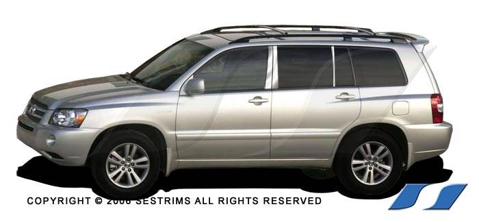 SES Trim - Toyota Highlander SES Trim Pillar Post - 304 Mirror Shine Stainless Steel - 6PC - P175