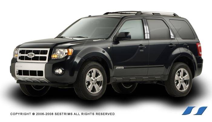 SES Trim - Ford Escape SES Trim Pillar Post - 304 Mirror Shine Stainless Steel - 6PC - P196