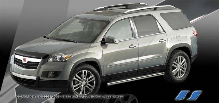 SES Trim - Saturn Outlook SES Trim Pillar Post - 304 Mirror Shine Stainless Steel - 6PC - P203