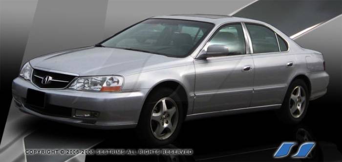 SES Trim - Acura TL SES Trim Pillar Post - 304 Mirror Shine Stainless Steel - 6PC - P221