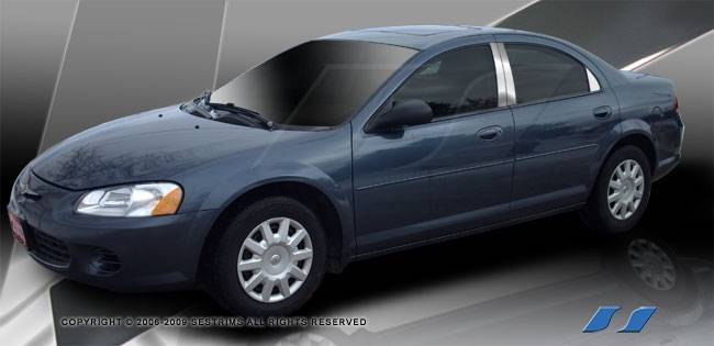 SES Trim - Chrysler Sebring SES Trim Pillar Post - 304 Mirror Shine Stainless Steel - 6PC - P229