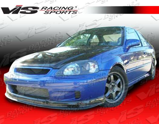 VIS Racing - Honda Civic VIS Racing Type-S Carbon Fiber Lip - 96HDCVC2DSPN-011C