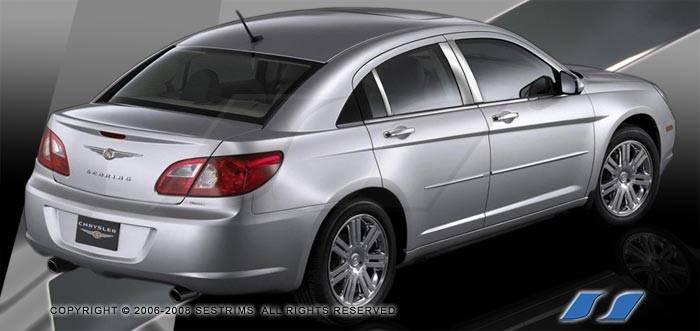 SES Trim - Chrysler Sebring SES Trim Pillar Post - 304 Mirror Shine Stainless Steel - 6PC - P249