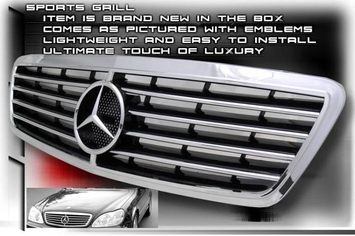 Custom - S Class Sports Grille - Chrome