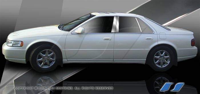 SES Trim - Cadillac Seville SES Trim Pillar Post - 304 Mirror Shine Stainless Steel - 6PC - P264