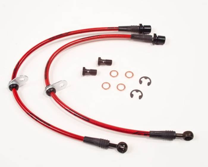 Agency Power - Subaru Legacy Agency Power Steel Braided Brake Lines - Front - AP-BL-405