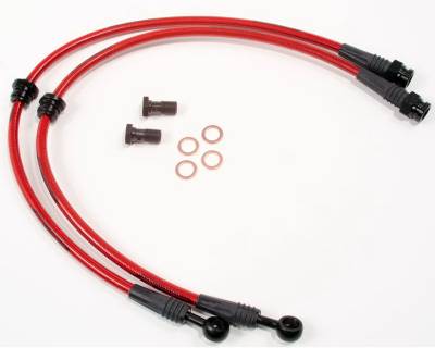 Agency Power - Mitsubishi Evolution 8 Agency Power Steel Braided Brake Lines - Front - AP-CT9A-405