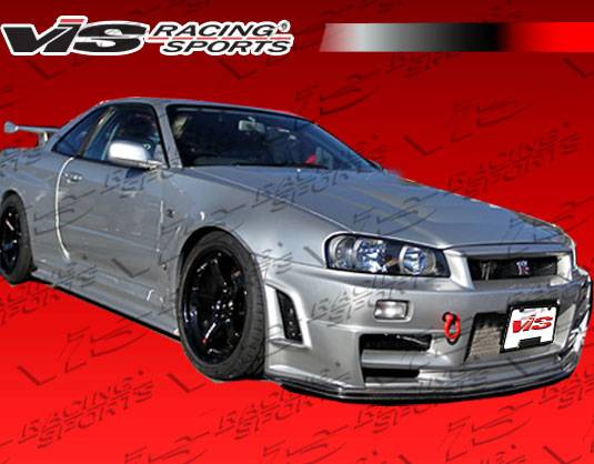 VIS Racing - Nissan Skyline VIS Racing Techno R Front Bumper - 99NSR34GTRTNR-001