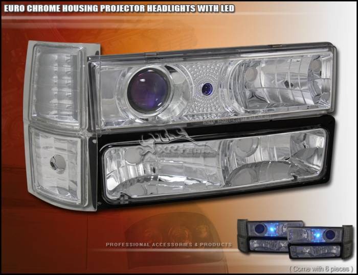 Custom - Euro Chrome Pro Headlights Combo