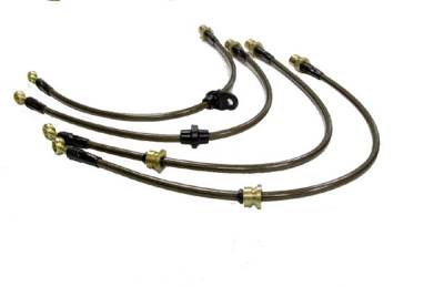 Agency Power - Ford Mustang Agency Power Steel Braided Brake Lines - Front - AP-MC9498-405