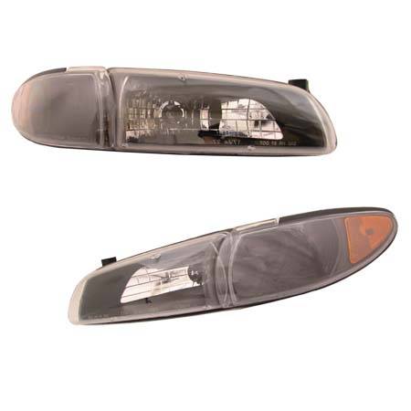 Custom - Black Euro Headlights Amber Corner