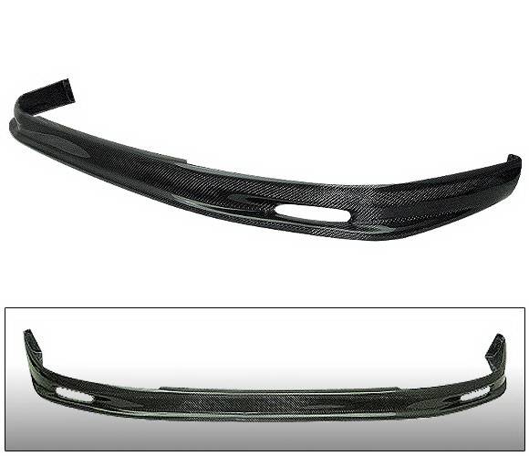 4 Car Option - Honda Civic 4 Car Option Carbon Fiber M Style Front Bumper Lip - BLF-HC99MU-CF