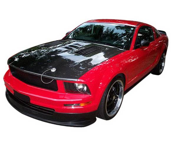 4 Car Option - Ford Mustang 4 Car Option Polyurethane Front Bumper Lip - BLFP-FM05V6-PU