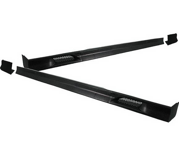 4 Car Option - Honda Civic HB 4 Car Option Polyurethane T-R Style Side Skirts - BLS-HC923