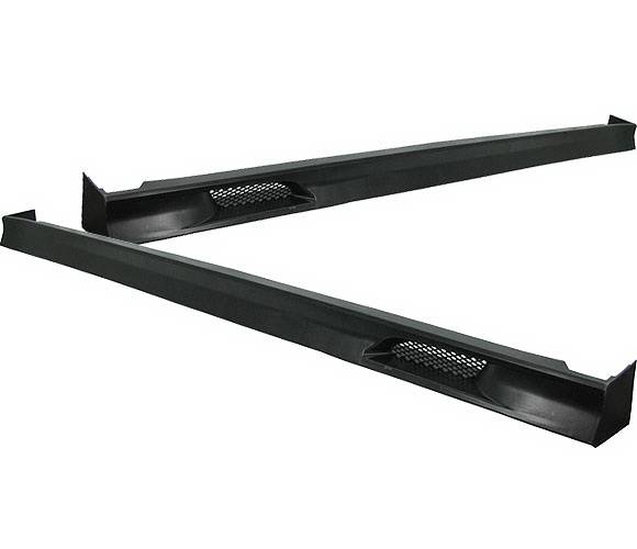4 Car Option - Honda Civic 2DR & 4DR 4 Car Option Polyurethane T-R Style Side Skirts - BLS-HC924