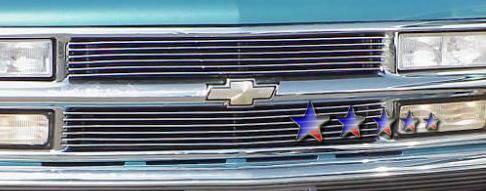 APS - Chevrolet Suburban APS Billet Grille - 6 Bar - Upper - Aluminum - C65706A