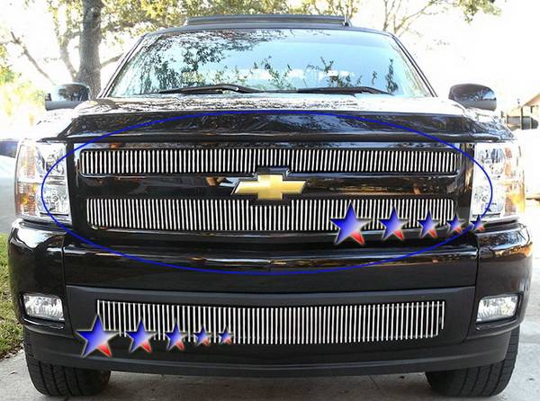 APS - Chevrolet Silverado APS Billet Grille - Upper - Aluminum - C65766V