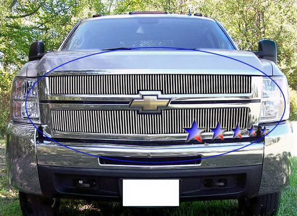APS - Chevrolet Silverado APS Billet Grille - Upper - Aluminum - C65774V