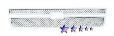 APS - Chevrolet Silverado APS Wire Mesh Grille - Upper - Stainless Steel - C75306S
