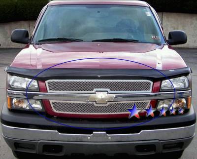 APS - Chevrolet Avalanche APS Wire Mesh Grille - Upper - Stainless Steel - C75717T