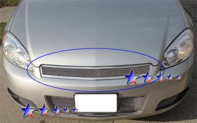 APS - Chevrolet Impala APS Wire Mesh Grille - Upper - Stainless Steel - C75765T