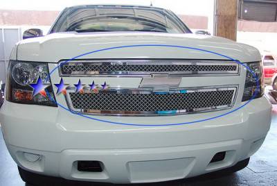 APS - Chevrolet Avalanche APS Wire Mesh Grille - Upper - Stainless Steel - C76451S