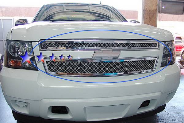 APS - Chevrolet Tahoe APS Wire Mesh Grille - Upper - Stainless Steel - C76451S
