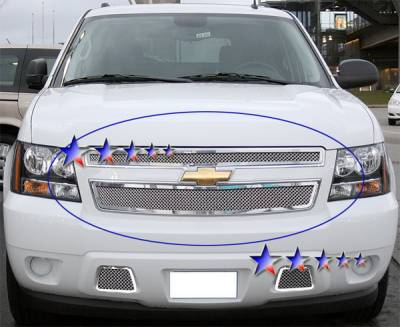 APS - Chevrolet Avalanche APS Wire Mesh Grille - Upper - Stainless Steel - C76451T